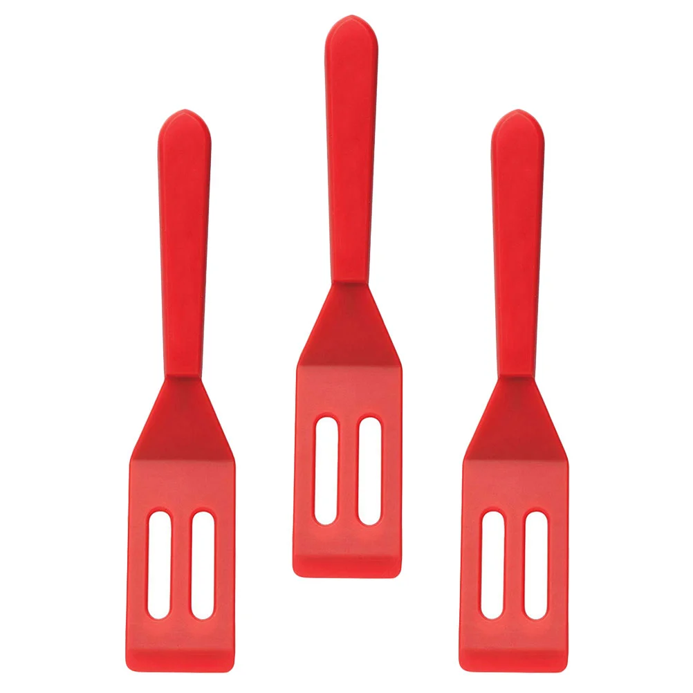 

3pcs Small Durable Lightweight Silicone Steak Spatula for Friends Family Co-worker