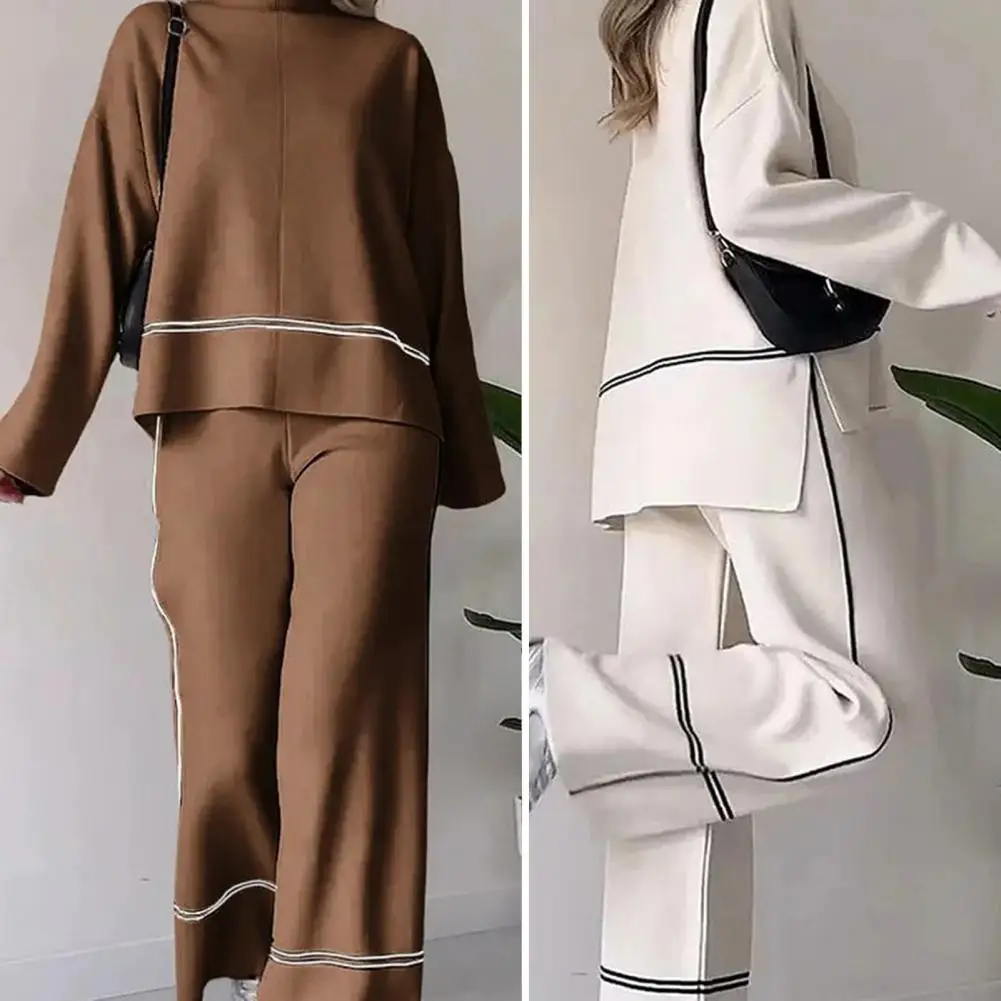 Повседневный женский комплект весна-лето модный свободный костюм с длинным