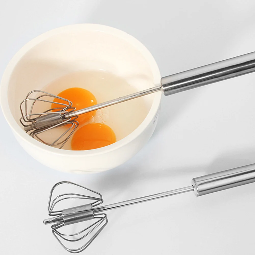 

Kitchen Tool Egg Mixer Egg Beater Kitchen Gadgets Manual Non-slip Pressurized Rotary Semi-automatic Stainless Steel
