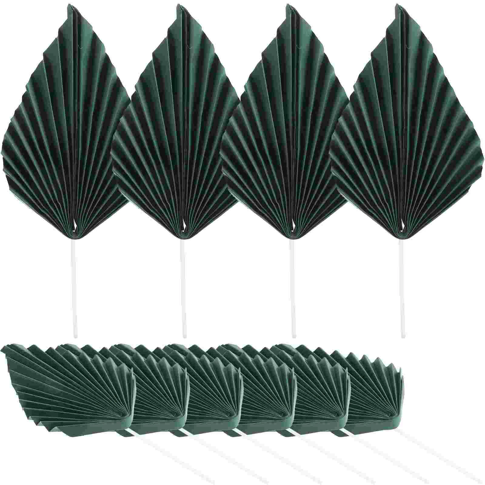 

Palm Leaf Cupcake Picks Topper Wedding Inserts Decoration Party Tropical Decorations