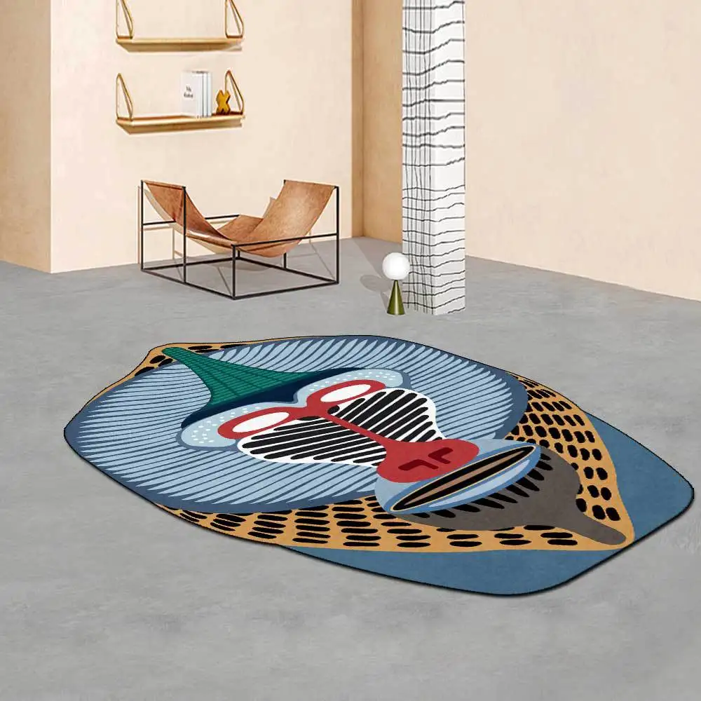 

3D Personalised Pattern Carpets For Home Living Room Bedroom Bedside Sofa Hallway kitchen Door Floor Mat Bath Non-slip Rug Large