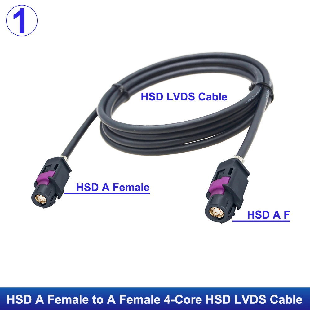 

RFDOTOP HSD кабель 4-контактный черный для Benz BMW Audi