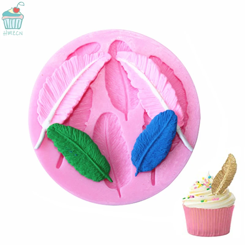 

Feather Sugar Buttons Silicone Mold Fondant Mold Cake Decorating Tools Chocolate Gumpaste Mold Cake Decoration Accessories