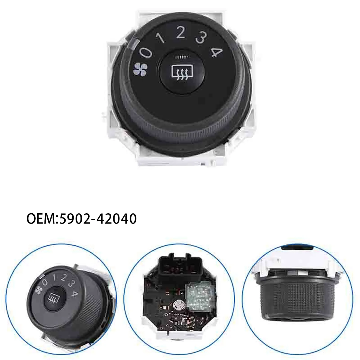 5902-42040 для TOYOTA RAV4 2006-2012 автомобильный A/C нагреватель Вентилятор Переключатель