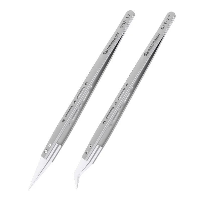 

МЕХАНИК SM-11 SM-17 Высокоточная изоляция Керамический антимагнитный антистатический специальный пинцет для ремонта летающей проволоки телефона