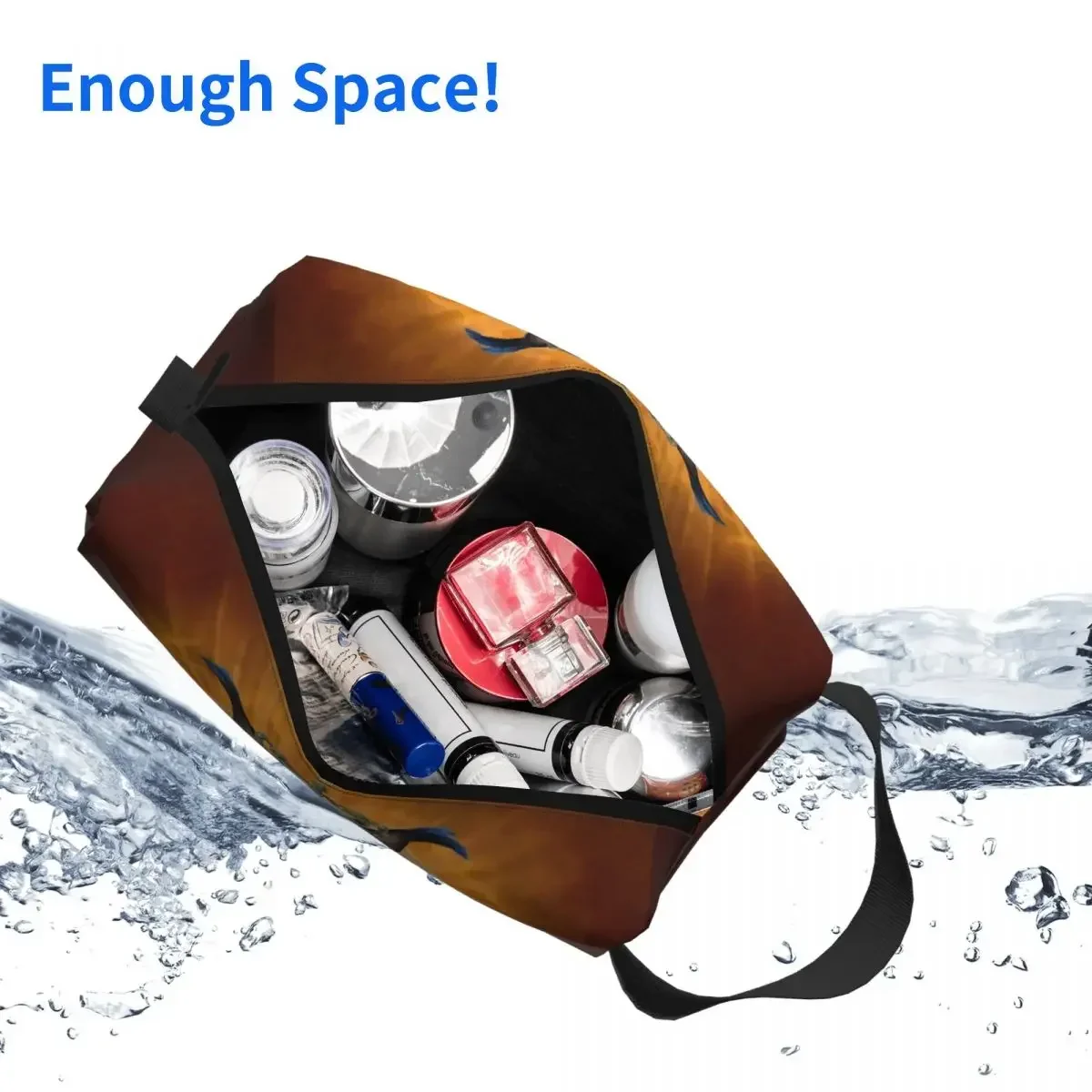 Большая косметичка Saint Meme Floppa Женская милая большой вместимости фотокосметичка