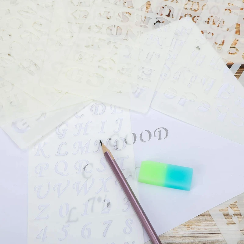 Акция! Трафареты для письма и цифр многоразовые фототрафареты фотошаблоны детей