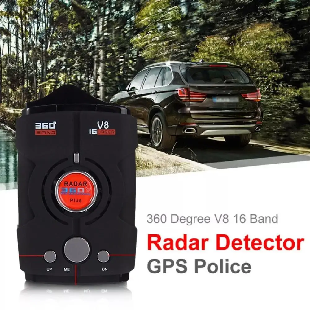 Лучший автомобильный рекордер и рад V8-Plush 360-градусный полный английский диапазон
