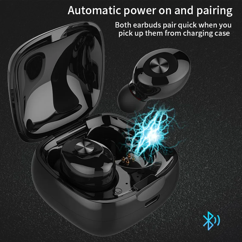 Беспроводные наушники TWS 5.0 Bluetooth мини-наушники IPX5 Водонепроницаемые спортивные 3D