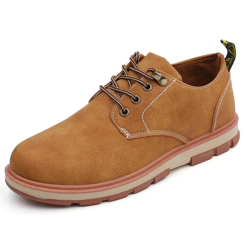 

Men Casual Shoes Business Men Oxford Suede Lowtop Solid Color Men British Breathable Fashion Retro Platform Flat Shoes 2022 New