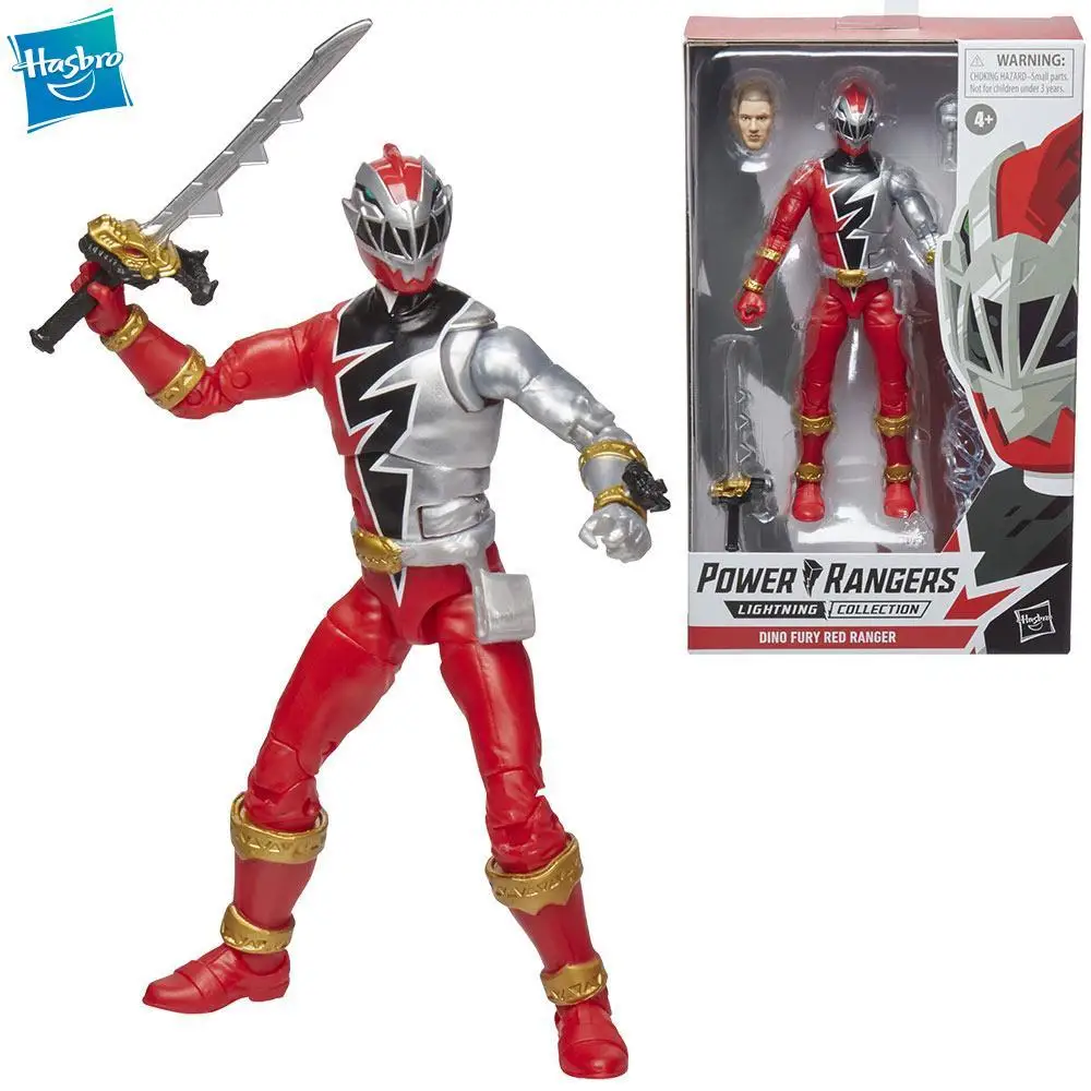 

New Original Hasbro Power Rangers Lightning Collection Dino Fury Red Ranger 6-Inch Action Figure Toys Gift Model Collectible