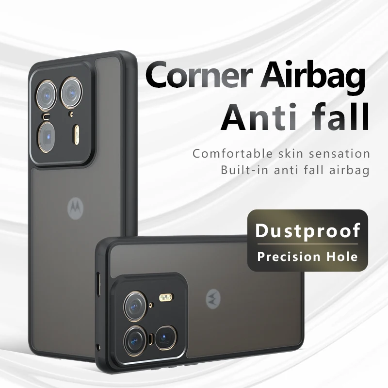 Аксессуары для Moto Edge50 Ultra X50 ультраударопрочный Матовый ПК с эффектом потертости