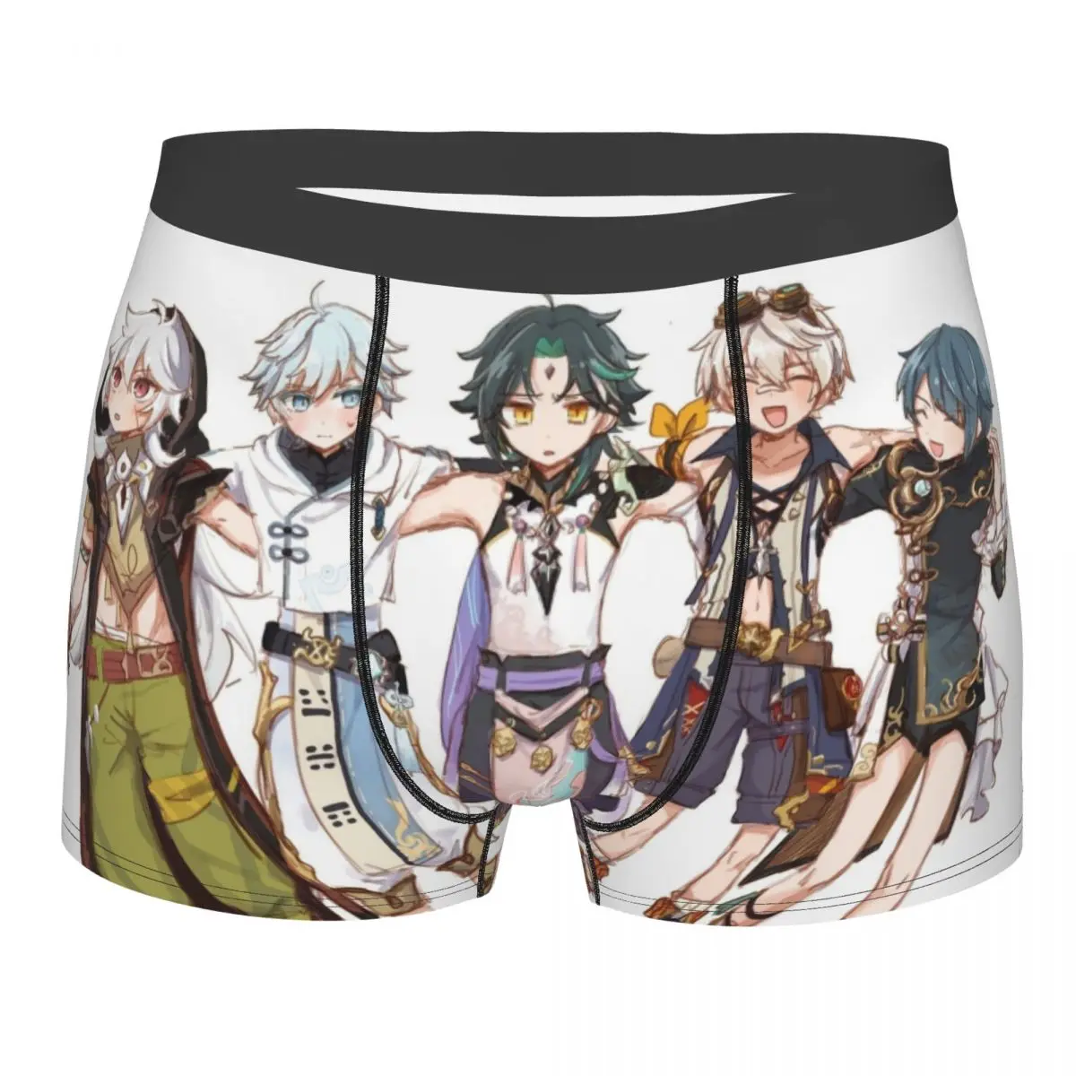 

Game Boys Genshin Impact Underpants Breathbale Panties Mens Underwear Ventilate Shorts Boxer Briefs Polyester Print