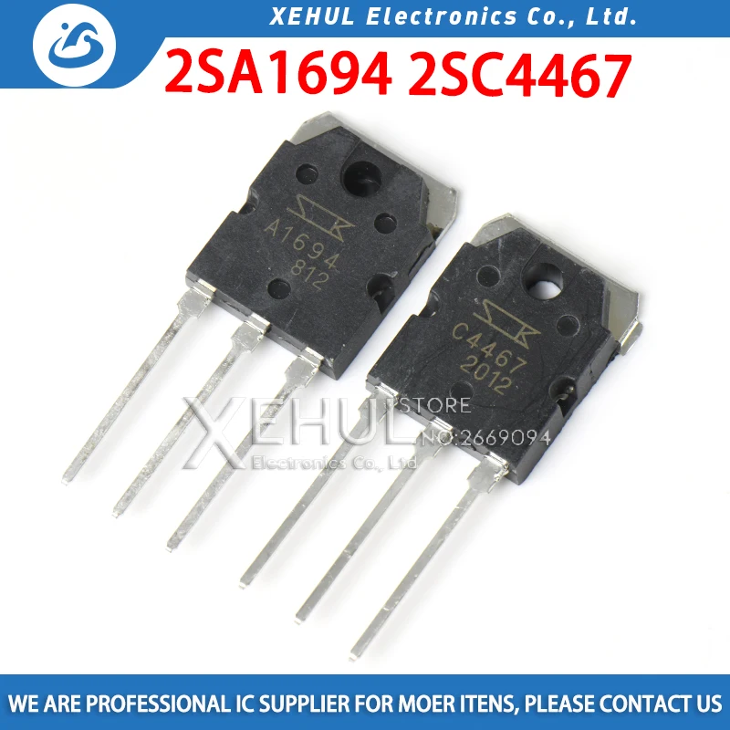 

10 шт., 5 пар, 2SA1694 2SC4467 (A1694 + C4467)
