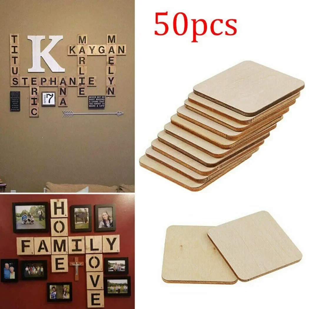 Подставки деревянные квадратной формы 30/50 шт.