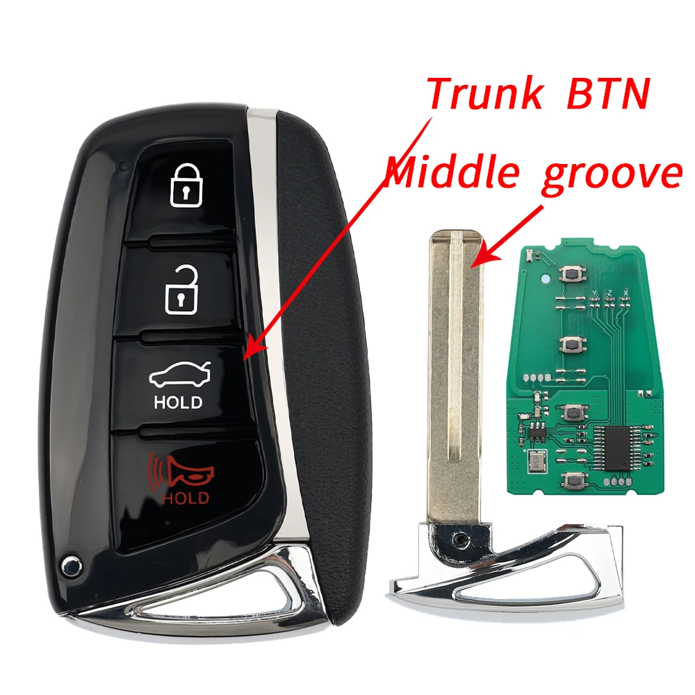 Liberty SY5DMFNA04 46 чип для Hyundai Santa Fe 2013 2014 2015 2016 2017 2018 95440-4Z200/2W500/B8100/3V022 умный дистанционный ключ от машины