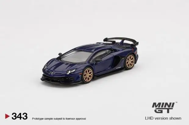 

Коллекция лиловых Ламборгини MINIGT 1/64, Lamborghini lamborghador SVJ, подарочное украшение