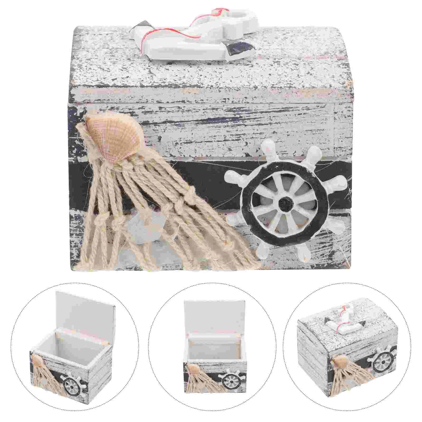 

Birthday Decoration Girl Trinket Case Household Jewelry Organizer Wooden Storage