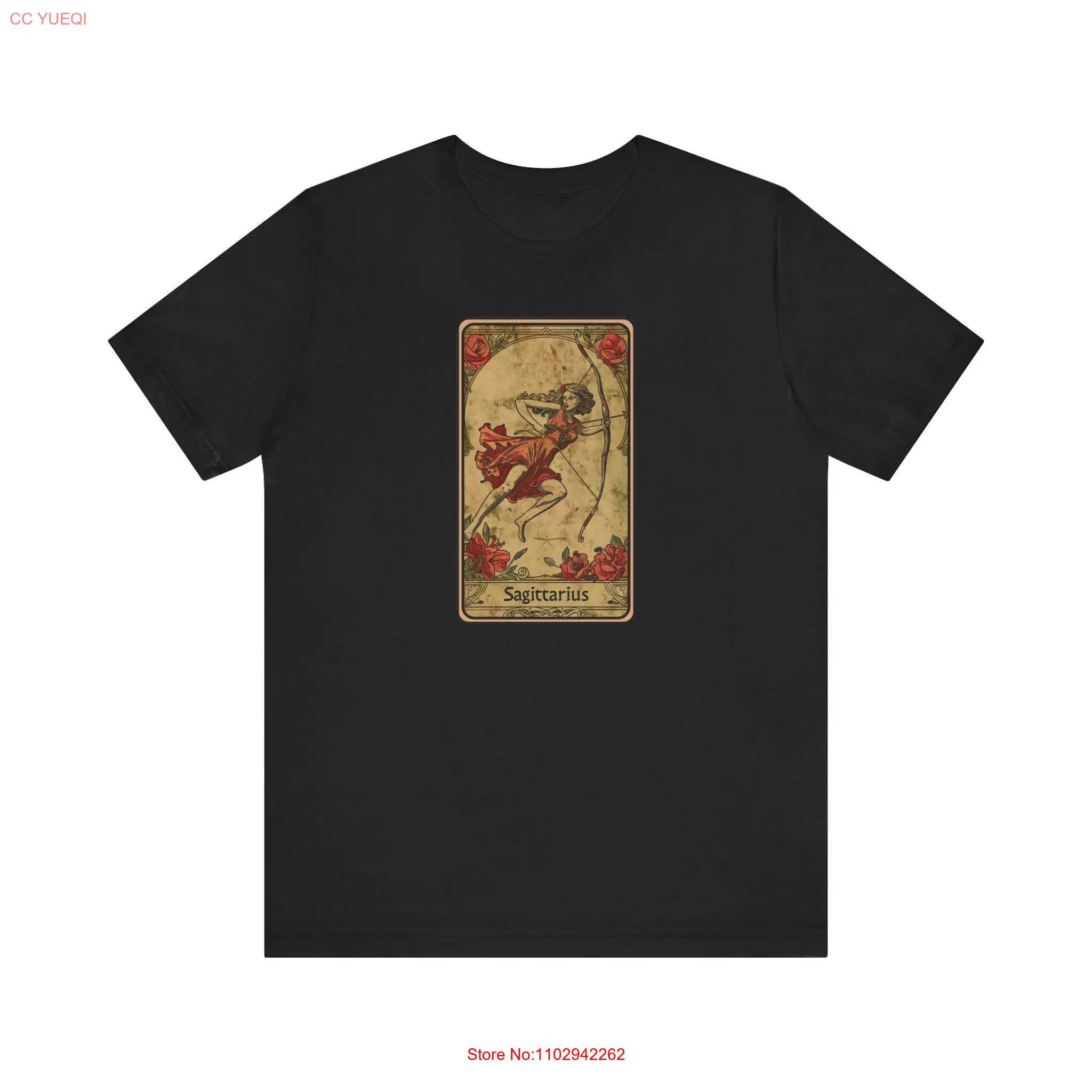 Винтажная футболка Стрелец со знаком зодиака духовная карта Таро эстетическая