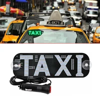 led taxi roof sign light 12v vehicle inside windscreen lamp red green newtt it interior parts car decoration accessories