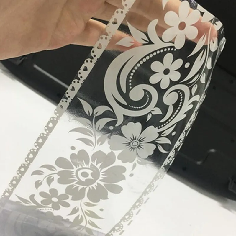 

Белая кружевная Прозрачная Съемная обоев, наклейка на окно магазина, витрина, зеркало для ванной комнаты, Декоративная Корона, новинка 2022