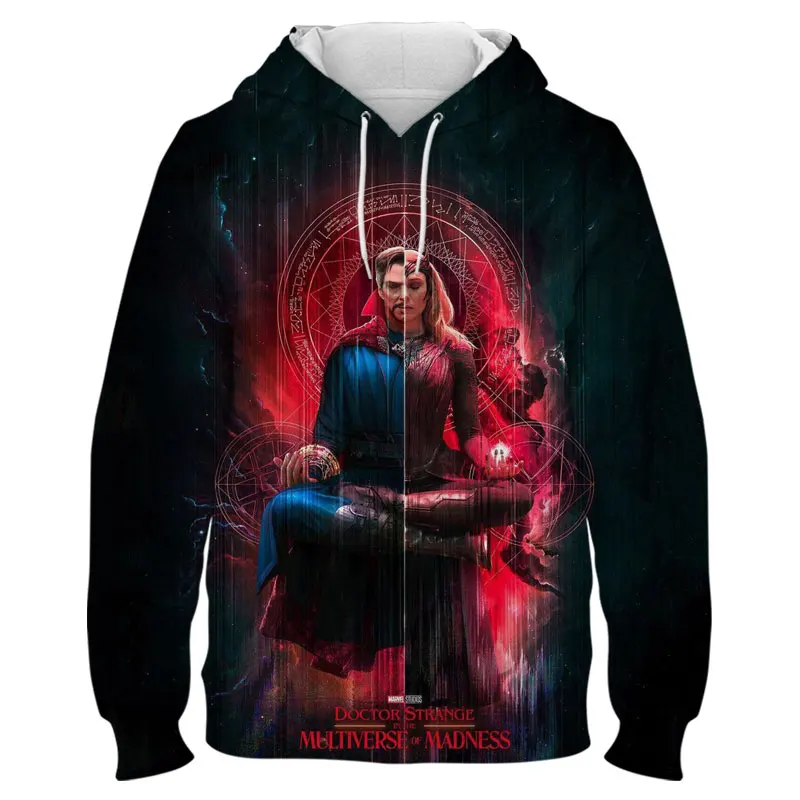 

Oversized Hoodies For Male Marvel Doctor Strange 3D Print Children Pullovers Spring Autumn Harajuku Men Women Sweatshirt