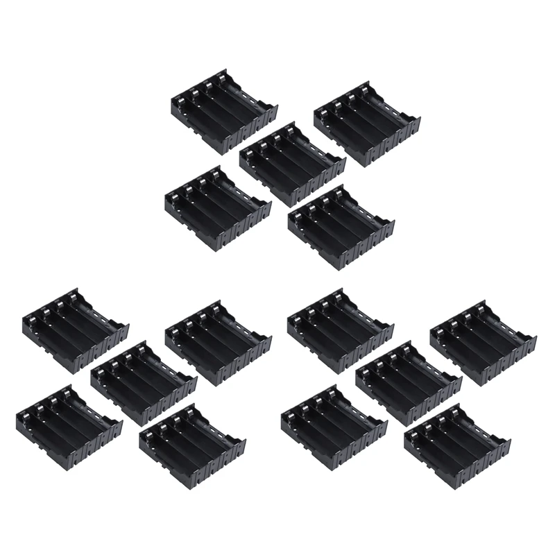 

15 шт., литий-ионный аккумулятор для самостоятельной сборки, пластиковый чехол-держатель для аккумулятора 4x18650 в