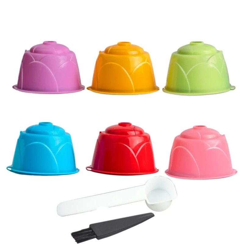 

Coffee Capsules Refillable Coffee Capsules Pods Reusable Universal Coffee Filter With Spoon Brush For Dolce Gusto