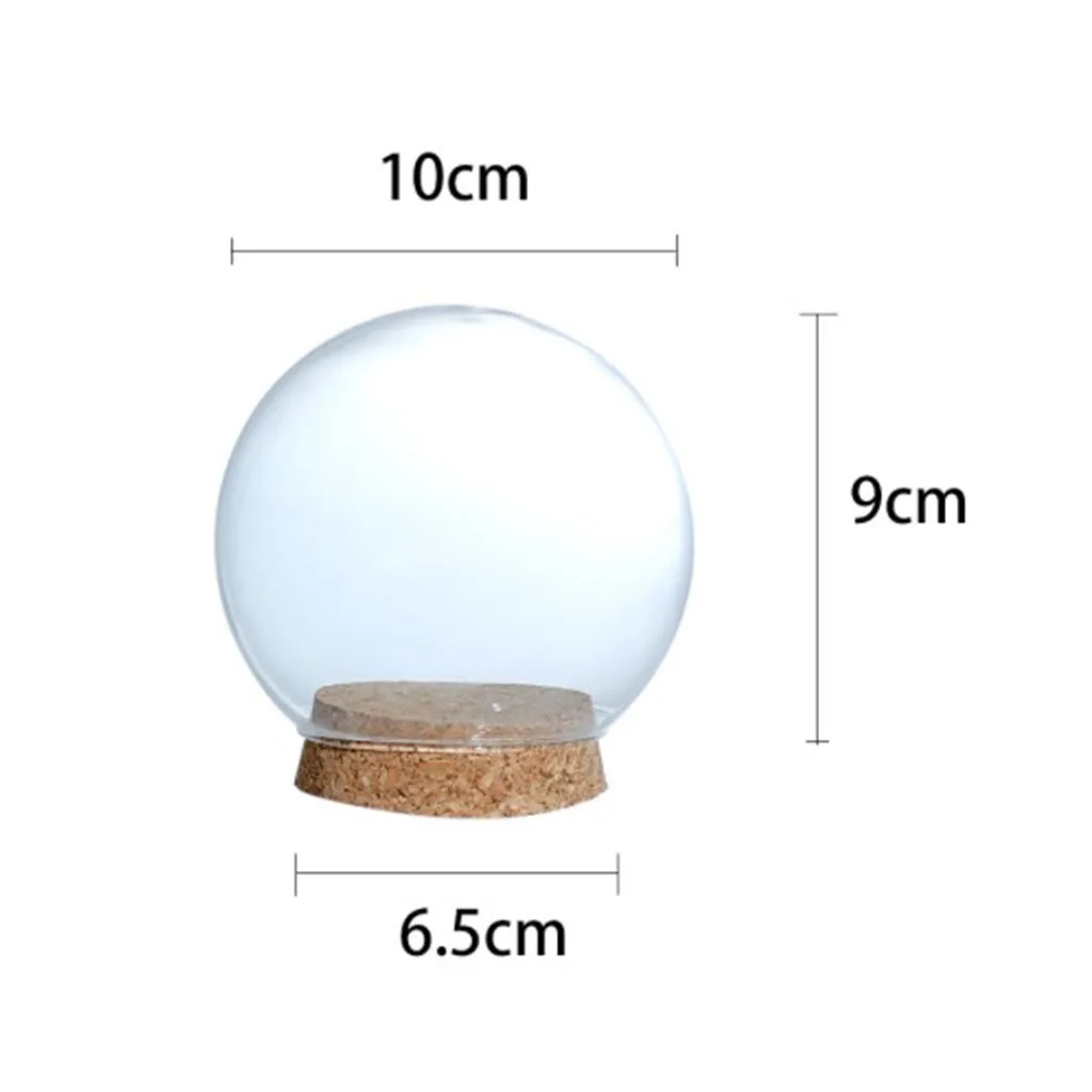 

Стеклянный купольный дисплей с деревянной основой