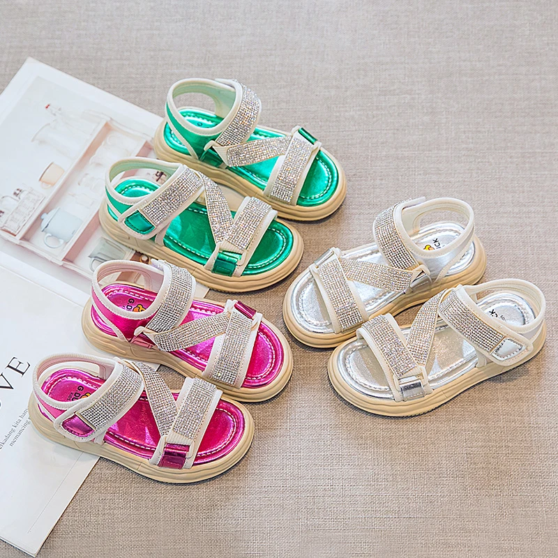 

Summer Fashion Girls' Korean Style Sandals Are Refreshing Comfortable Soft Breathable And Wear-Resistant Casual Children's Shoes