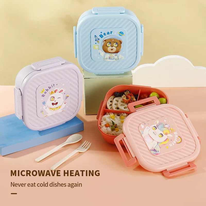 Детский Ланч-бокс С Единорогом - Герметичный Контейнер Для Хранения В