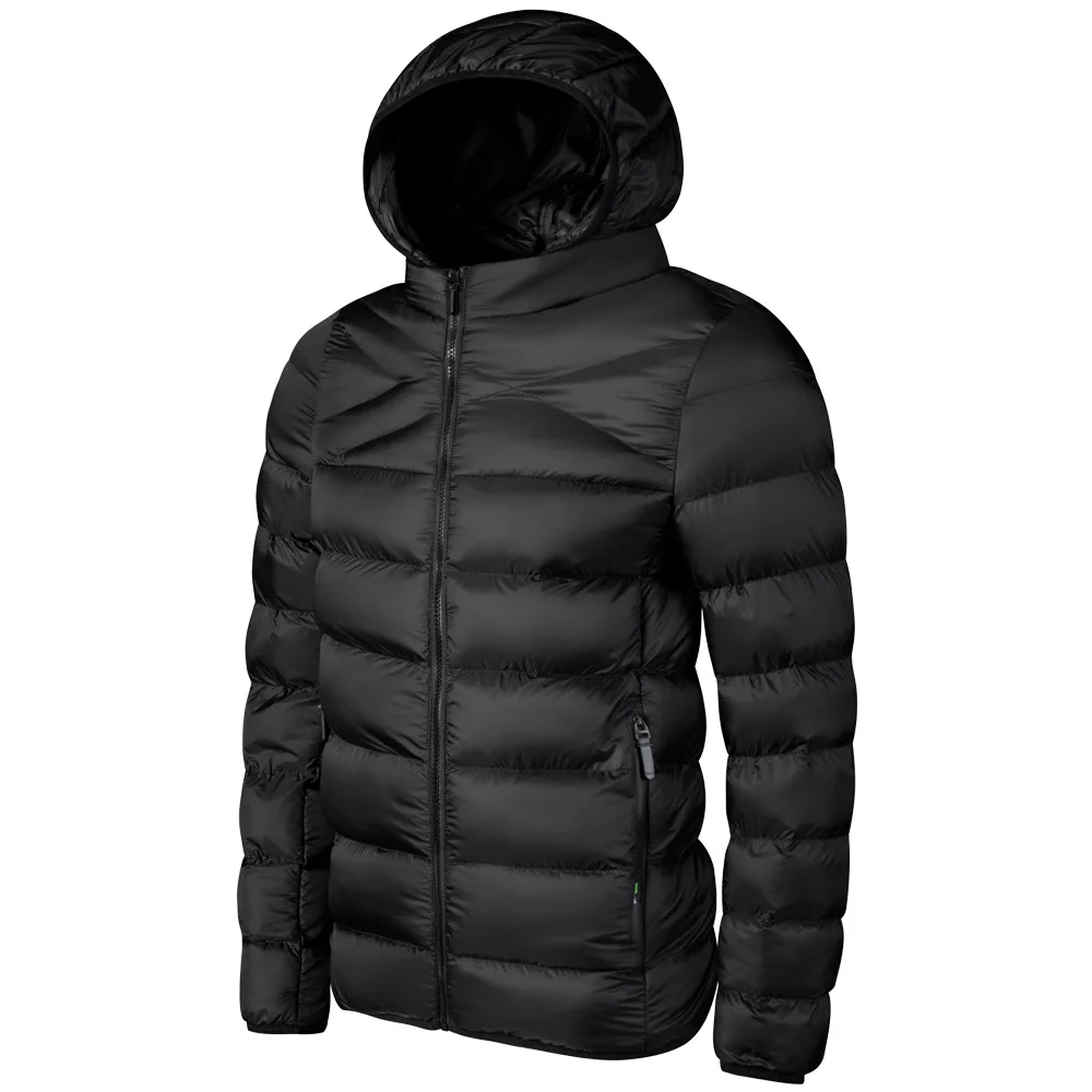 

Brand Fashion Men's Winter Jacket Hooded Parkas Man Cotton Coats Size L-4XL