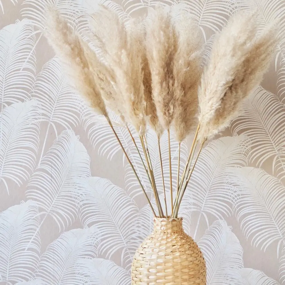 

80cm 10Stems Pampas Grass Boho Style Decoration Fluffy Dried Flower Decoration Wedding Arrangement Natural Trockenblumen