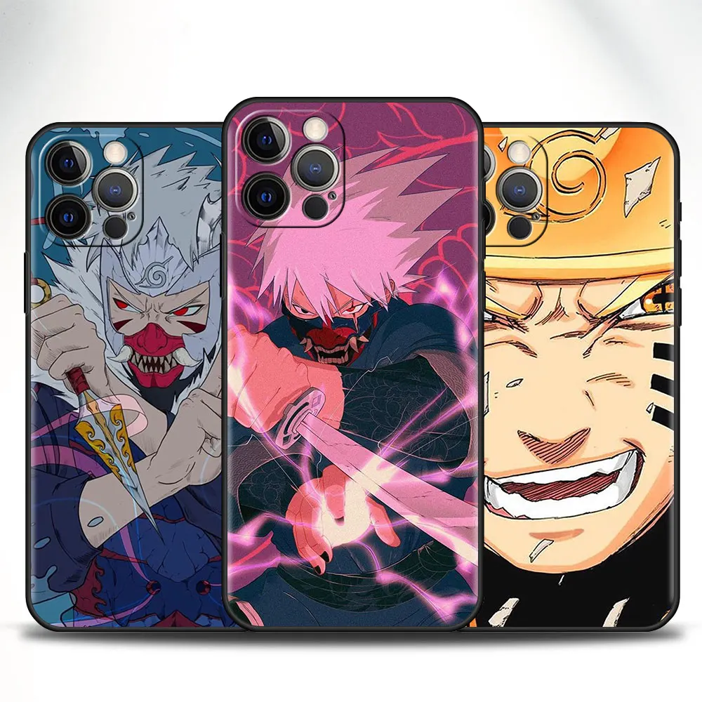 Чехол Naruto Sasuke для iPhone 13 12 Mini 11 Pro 7 8 мягкий чехол телефона XR X XS Max 6 6S Plus 5 5S SE ТПУ
