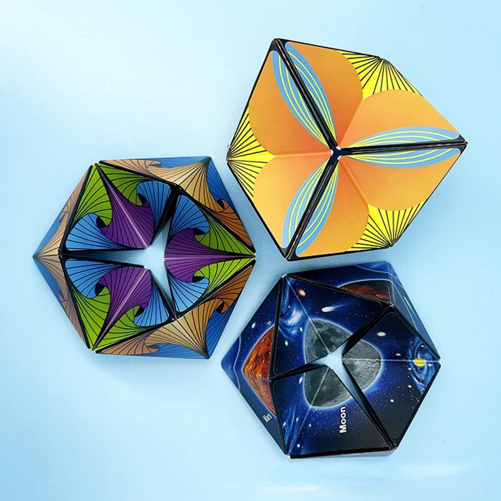 

New Infinite Flip Magic Cube Puzzle Stress Relief Cube Adult Relax Tool 3D Kaleidoscope Infinite Flip Children's Toys Fidget Toy