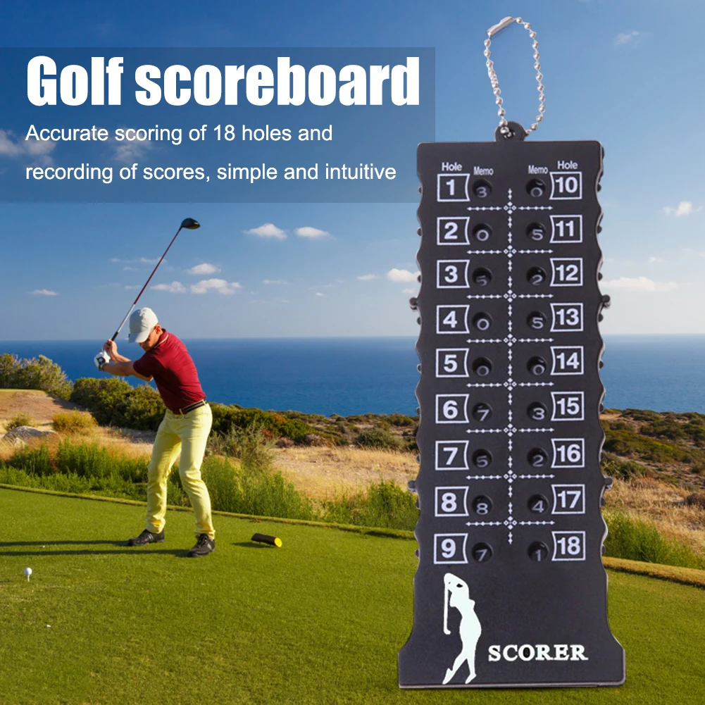 

Portable Swing Sports Ball Stroke Putt Score Counter Ball Stroke Putt Score Card Counter for Golfers Simple Training Accessories