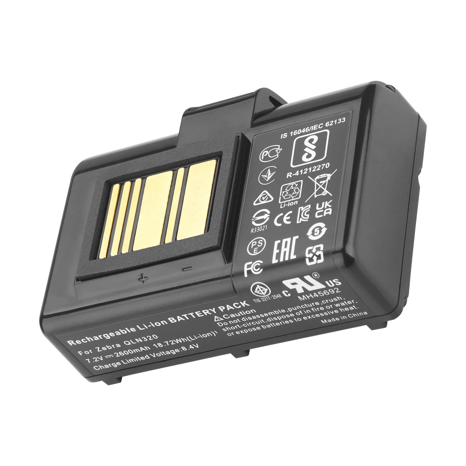 Аккумулятор 2600 мАч для Zebra P1031365-025 P1023901QLN220,QLn220HC,QLN320,QLn320HC,ZQ500,ZQ510,ZQ520,ZQ610,ZQ620,ZR628,ZR638