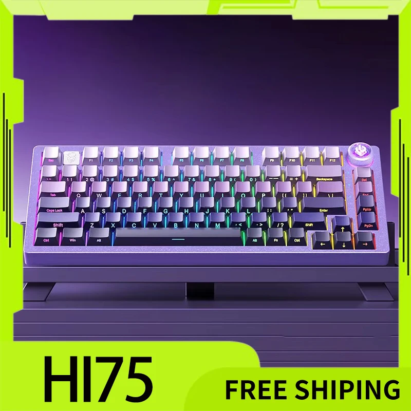 Механическая клавиатура Leobog Hi75 беспроводная игровая из алюминиевого сплава