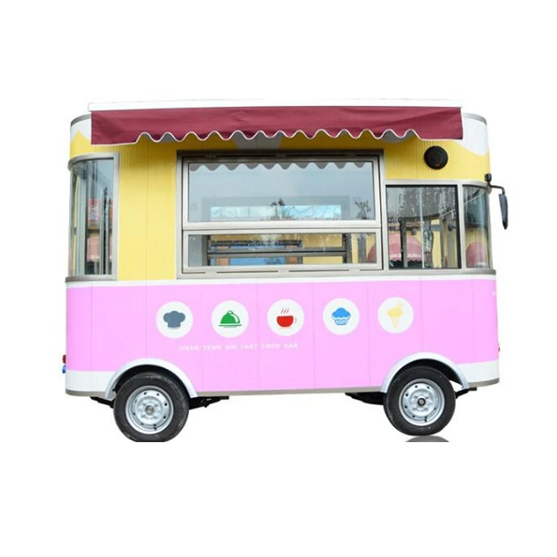 

OEM Hot Sale China Cheap Electric Outdoor Street Electric Mobile Fast Food snack Cart For Sale with free shipping by sea