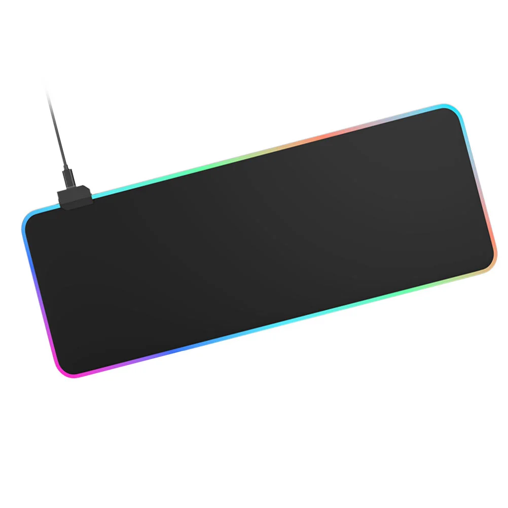 

1Pc Waterproof Mousepad Glowing Computer Keyboard Mat Gaming Pad (Black)