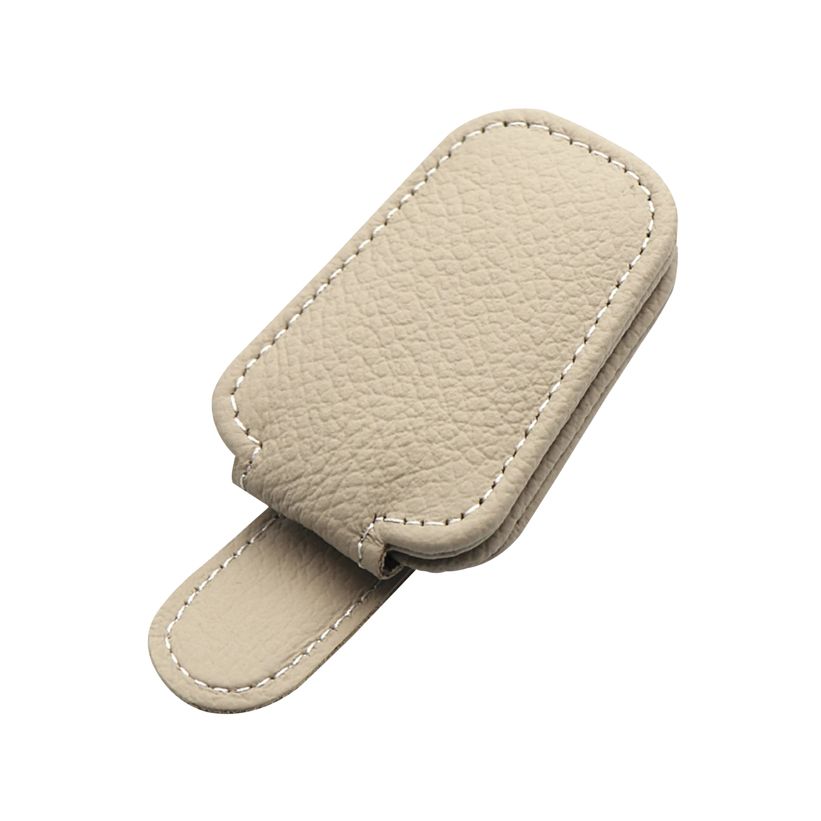 

PU Leather Protective Sunglasses Clip Space Saving Car Glasses Holder Sun Visor Storage Strong Magnet Replacement Hanging