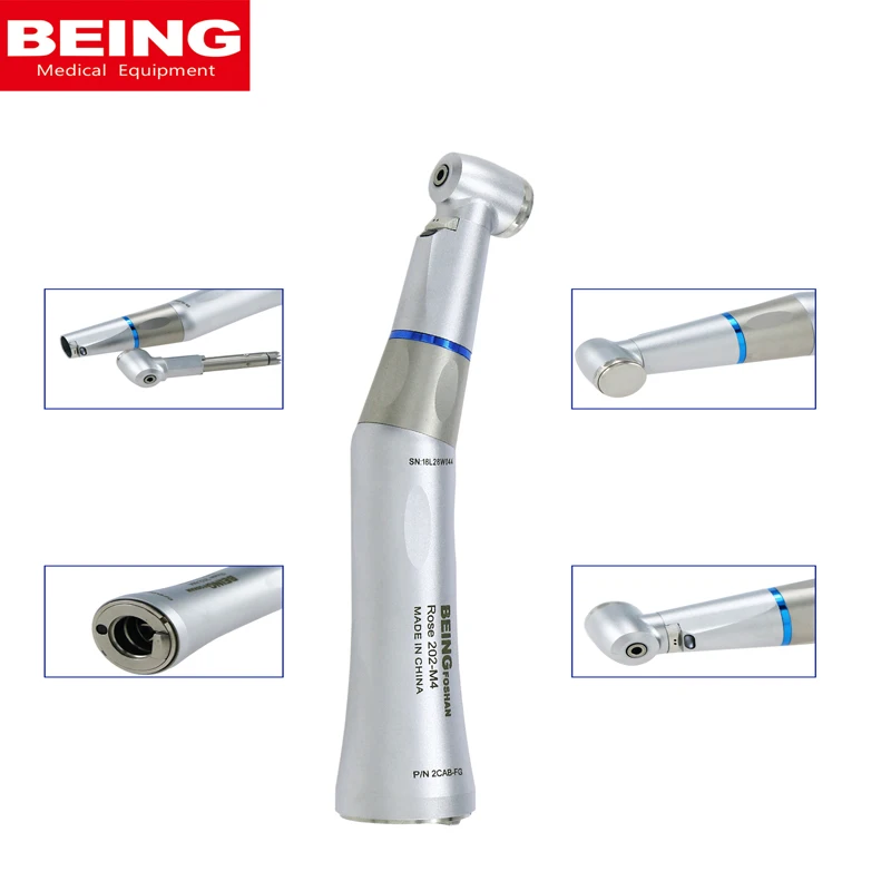 BEING Dental1.6 Mm High Speed Bur Low Speed Handpiece Fiber Optic  1:1 Contra Angle Handpiece for NSK KaVo