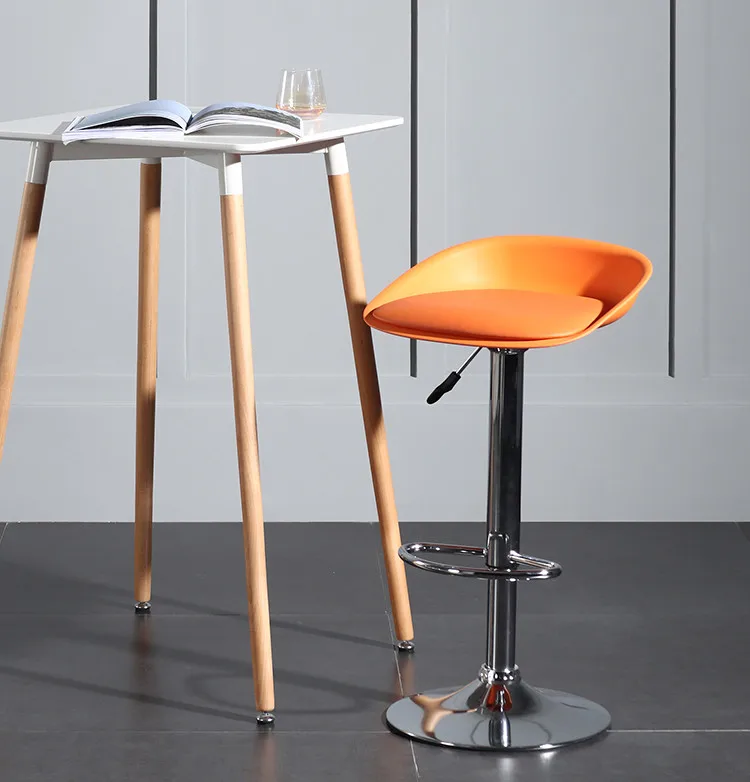 

Нордический минималистичный барный стул, современный индивидуальный высокий стул, барный стул, кассовый аппарат, передний стол вращающеес...