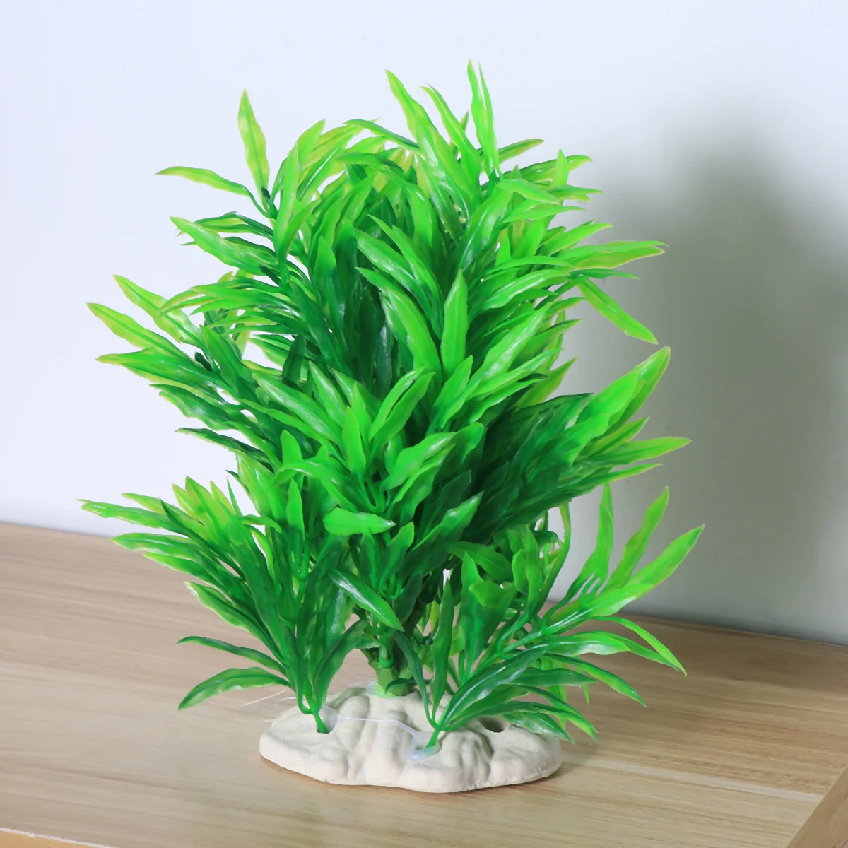

Aquarium Tank Artificial Fake Leaf Landscape Realistic Water Decorations Decor Soft Tall Silk Green Holder Décor Pond Aquatic