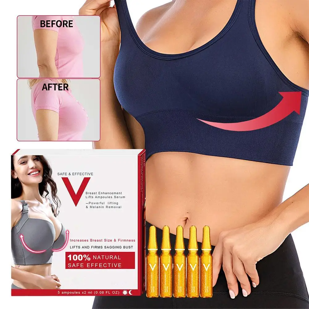 

5pcs/box Breast Enhancement Ampoule Essence Strengthen Lifting Anti-sagging Increase Elasticity Moisturizing Smooth Body Care