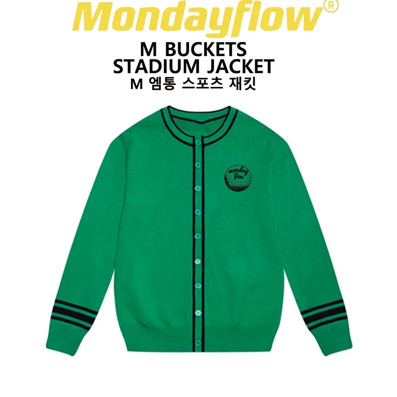 

New Autumn Winter Golf Long Sleeves Knitted Jacket for Women Single Layer Zippered Fashion Golf Outwear Knit Sweater Ladies Wear