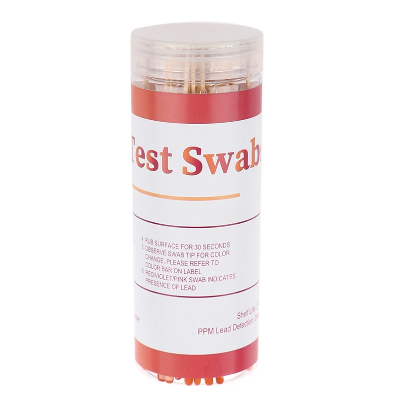 Лабораторный свинцовый тест-набор с 30 тестовыми тампонами результаты быстрого