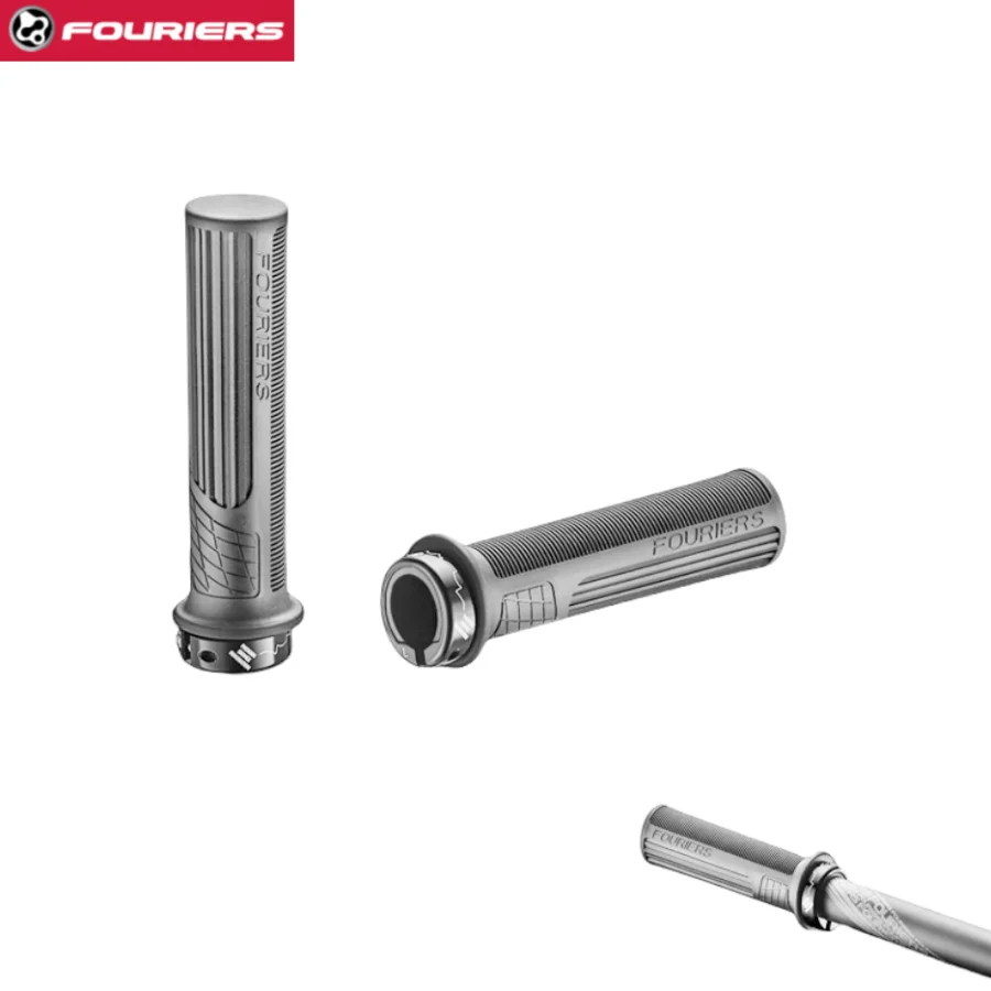 

FOURIERS MTB Bike Grip Comfortable and pressure-reducing Mountain Bicycle Grips Aluminum Locking Ring 102g/set