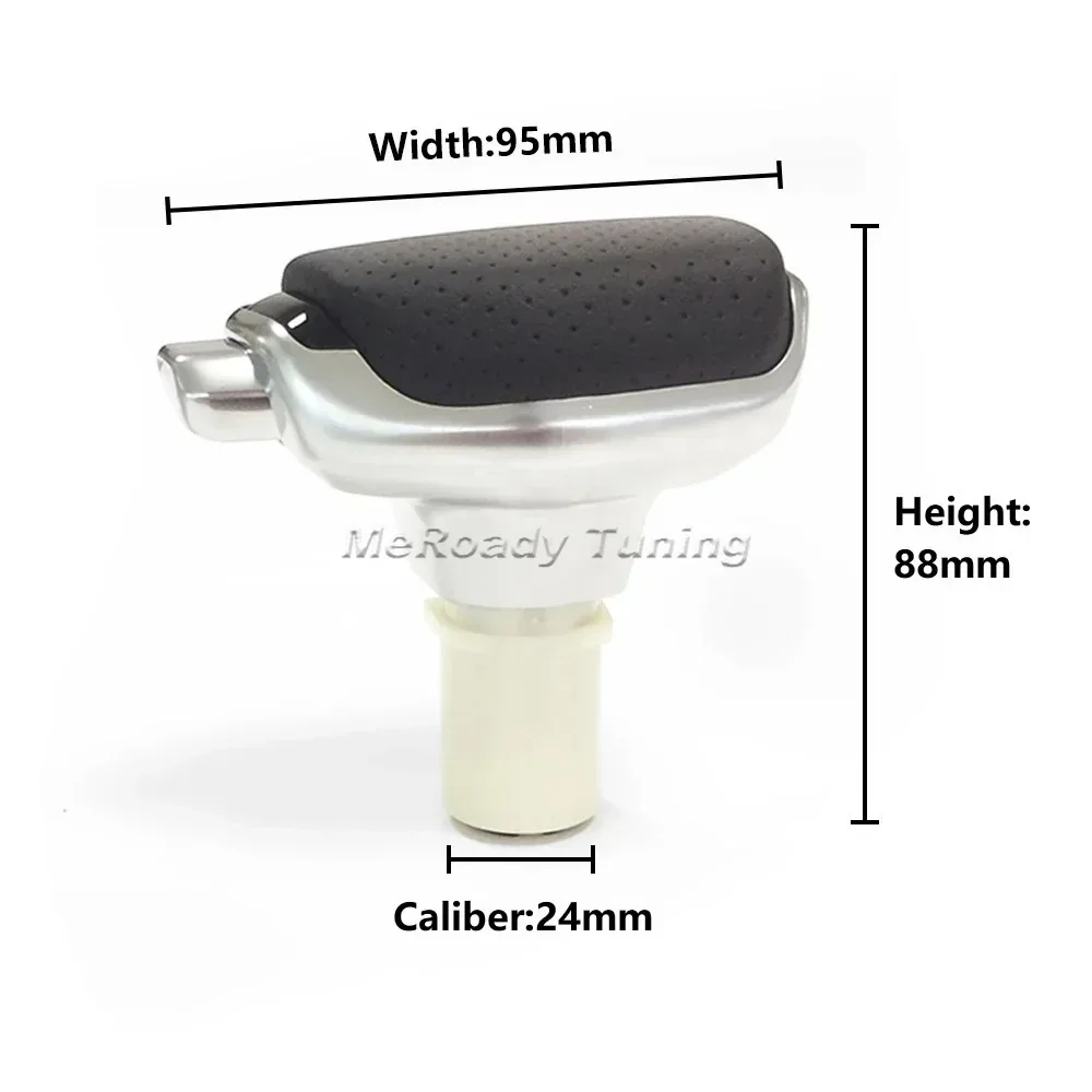 Кожаная ручка переключения передач из АБС-пластика с кнопкой управления рычаг