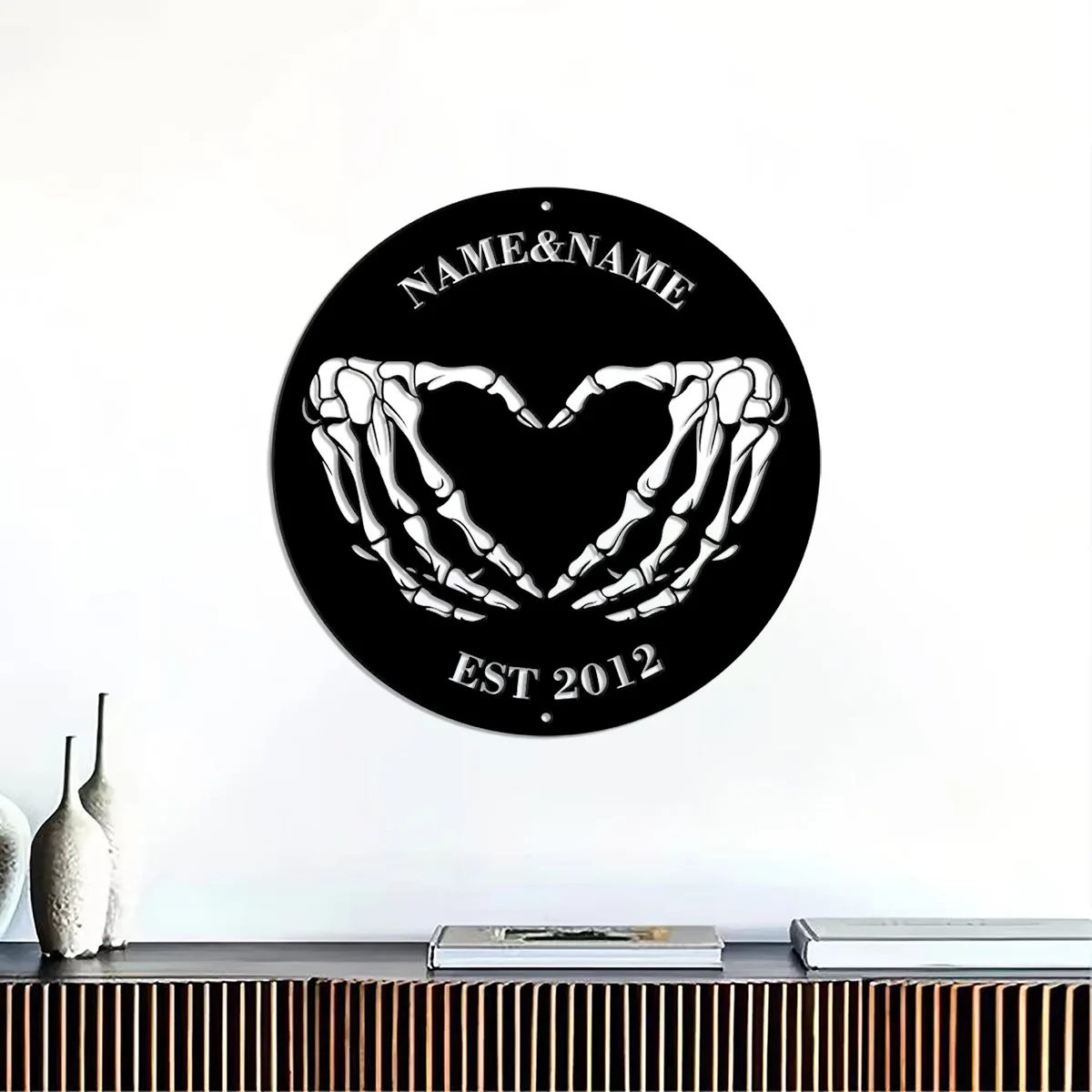 Металлическая вывеска на Хэллоуин заказ уличный декор знак в виде сердца с